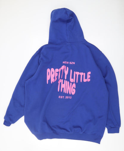 Pretty Little Thing Men's Blue XL Pullover Hoodie