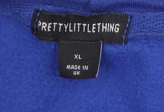 Pretty Little Thing Men's Blue XL Pullover Hoodie