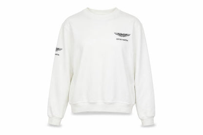 Front view of Uneek White XS Sweatshirt unisex adults pullover