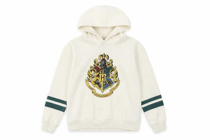 H&M Girls Ivory Harry Potter Pullover Hoodie, Size 10-12