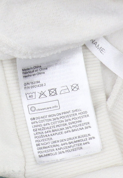 H&M Girls Ivory Harry Potter Pullover Hoodie, Size 10-12
