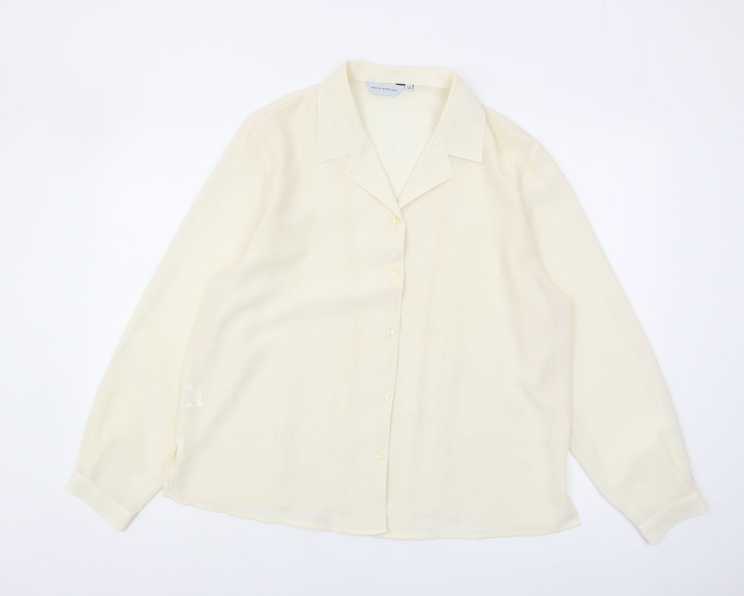 Amalia Montijano Women's Ivory Blouse Size 22