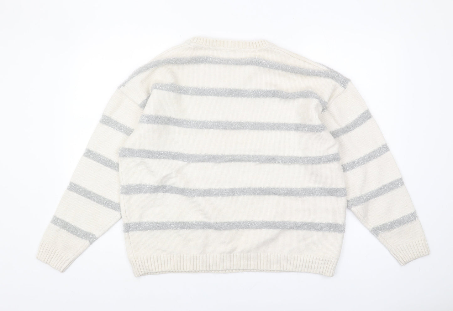 Womens UK Size L Marks and Spencer Ivory Pullover Jumper
