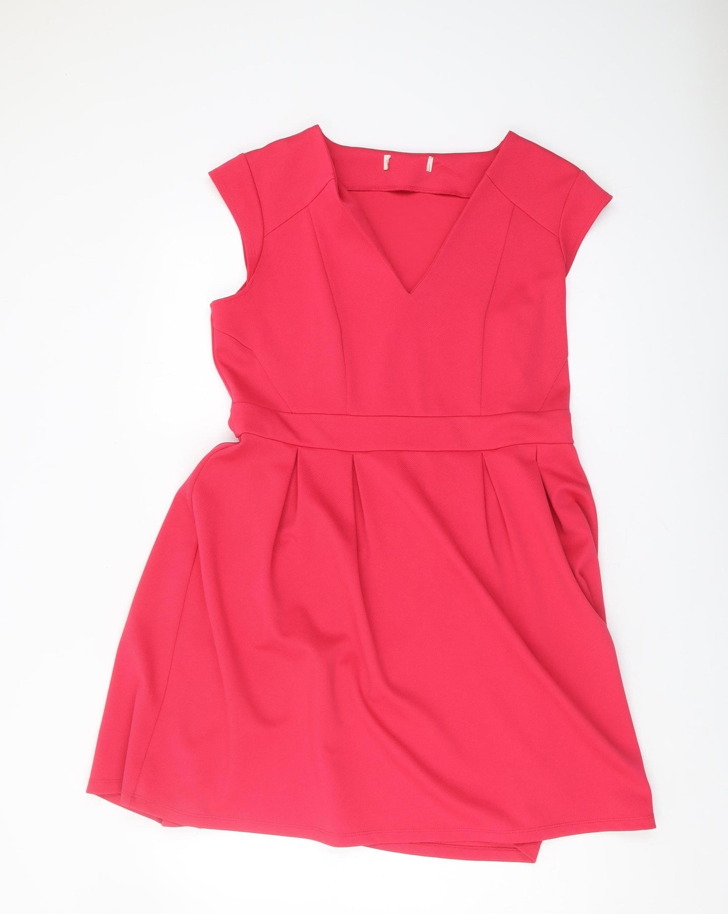 Dorothy Perkins Red Fit & Flare Dress, Size 16