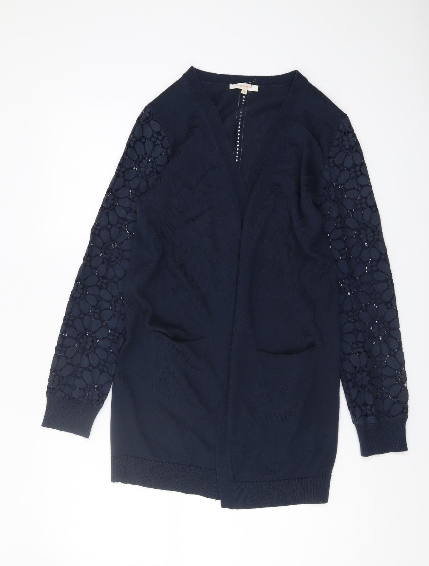 Womens UK Size M Grace & Mila Blue Cardigan Jumper