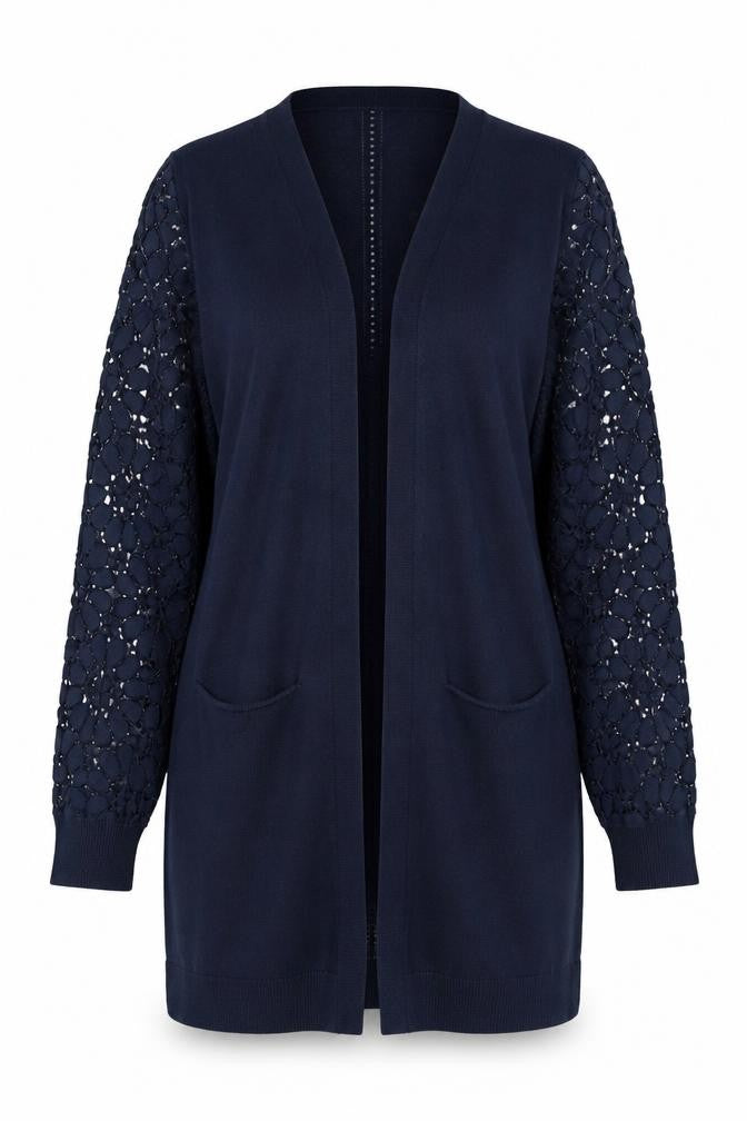 Womens UK Size M Grace & Mila Blue Cardigan Jumper