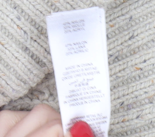 Rocha John Rocha Men's Beige Cable-Knit Pullover S