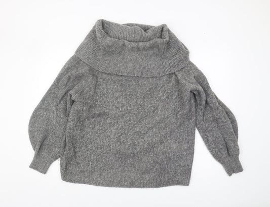 Womens UK Size 12 Warehouse Grey Pullover Jumper