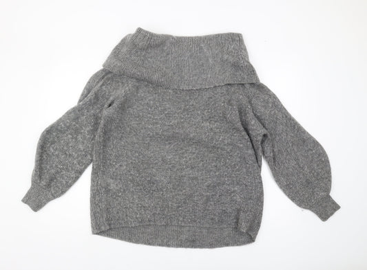 Womens UK Size 12 Warehouse Grey Pullover Jumper