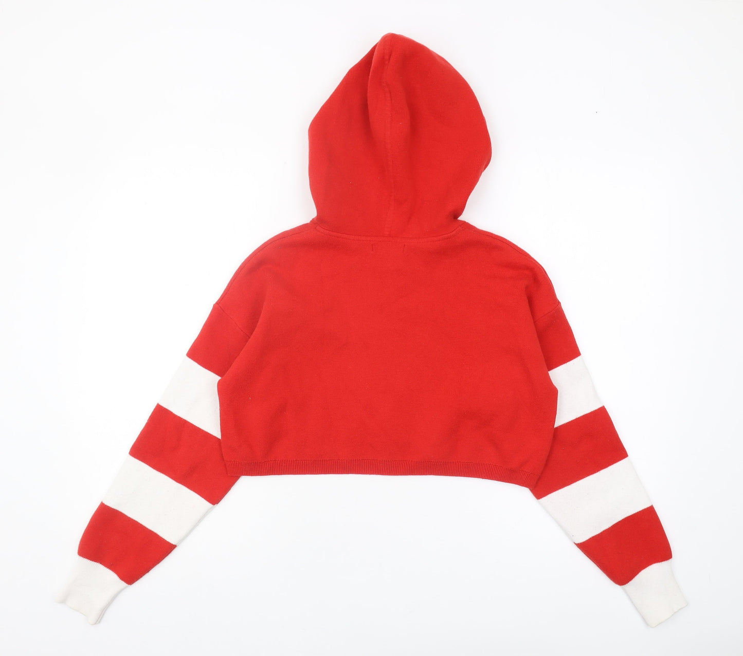 Forever 21 Women's Red Striped Pullover Jumper, Size S