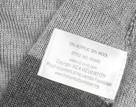 Womens UK Size 14 VIZ-A-VIZ Grey Cardigan Jumper