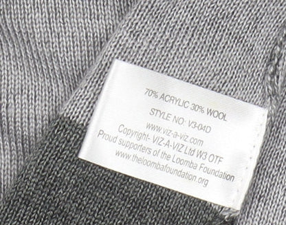Womens UK Size 14 VIZ-A-VIZ Grey Cardigan Jumper