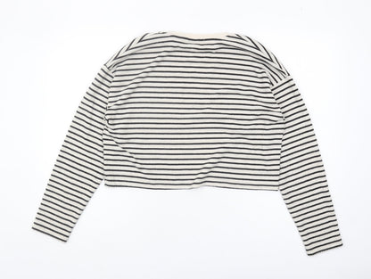 Womens UK Size S Stradivarius White Pullover Jumper