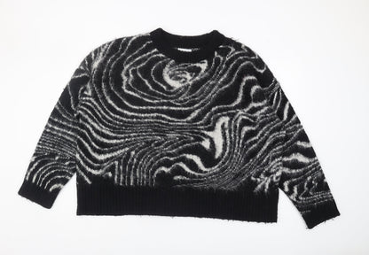 Womens UK Size L Topshop Black Pullover Jumper