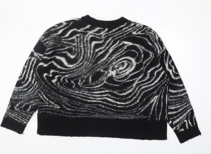 Womens UK Size L Topshop Black Pullover Jumper
