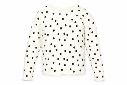 Next Girls Ivory Polka Dot Pullover Jumper - Size 10 Years