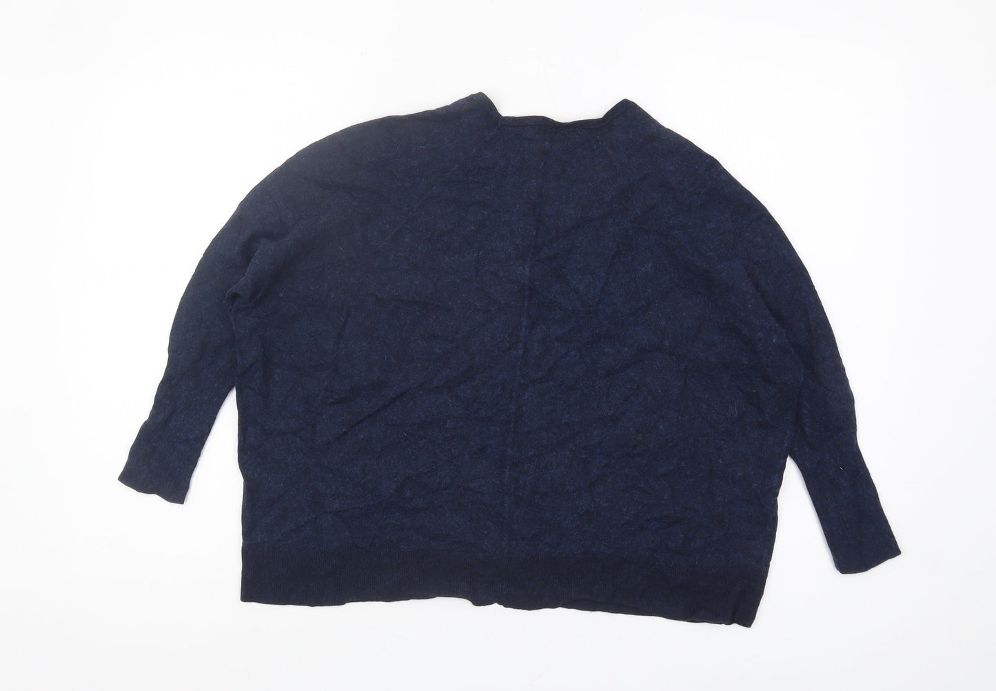 Hush Women's Blue V-Neck Jumper S