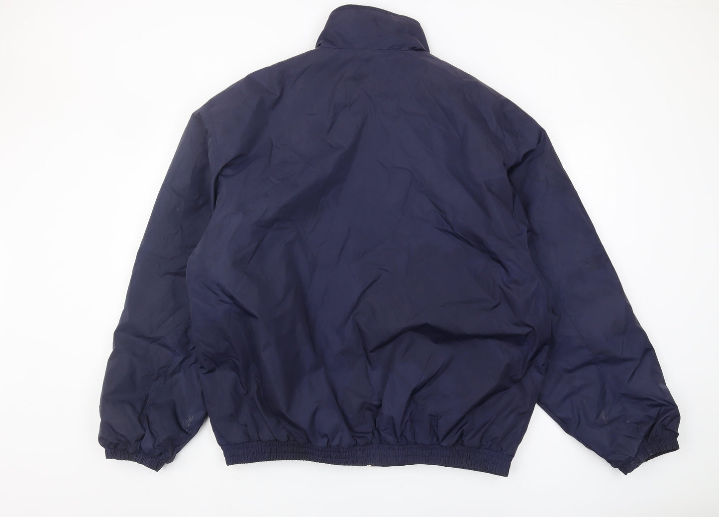 Adidas Men's Blue L Windbreaker Jacket Regular Fit