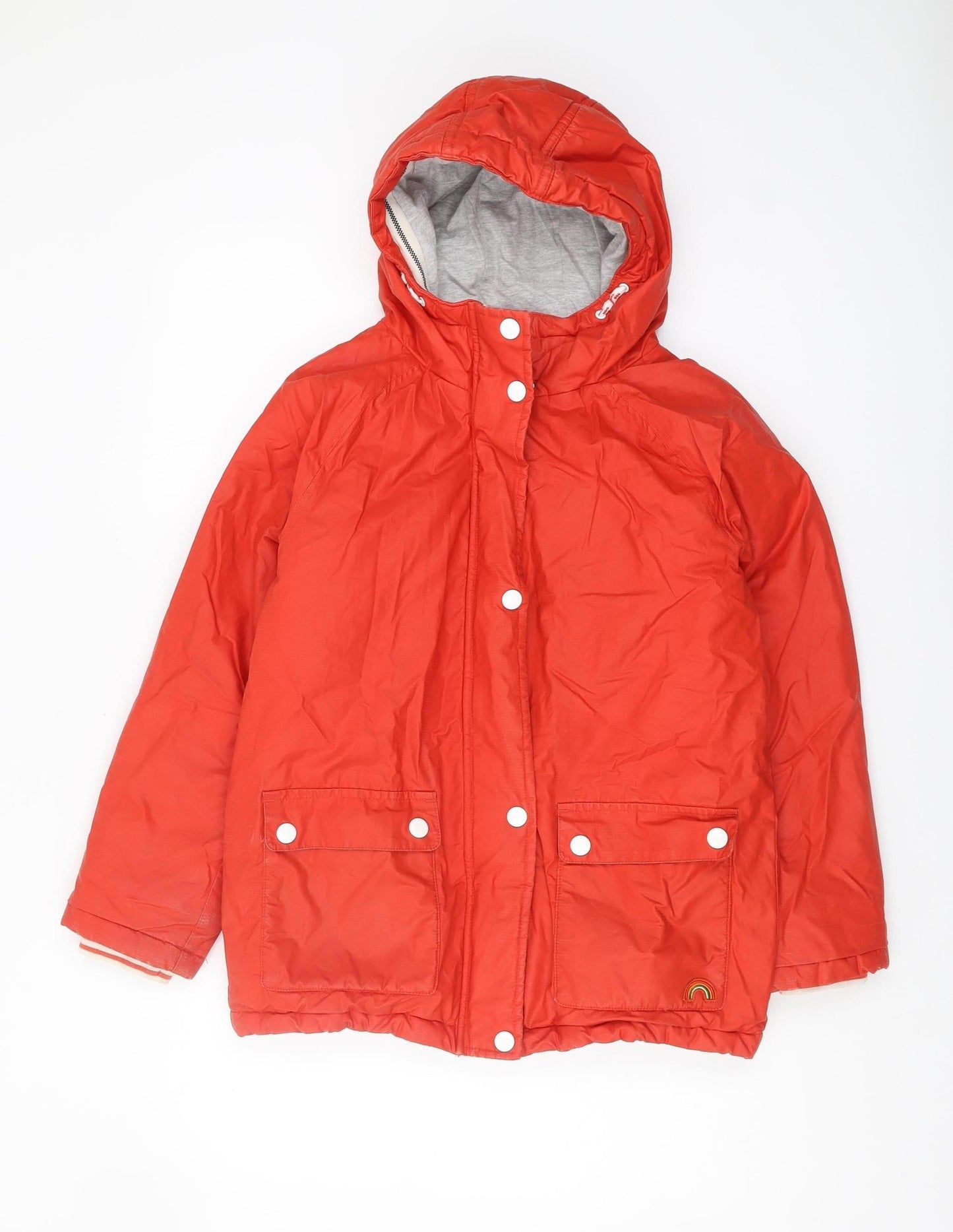Next Boys Red Hooded Parka Jacket 12 Years