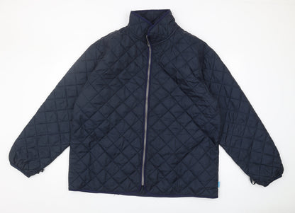Mens UK Size XL Sioen Blue Quilted Coat