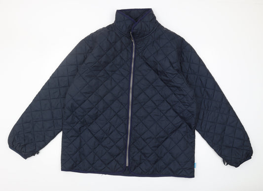 Mens UK Size XL Sioen Blue Quilted Coat