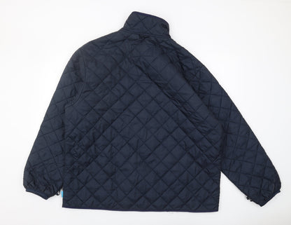 Mens UK Size XL Sioen Blue Quilted Coat