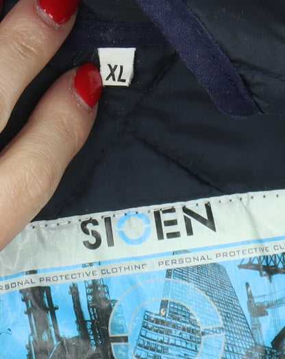 Mens UK Size XL Sioen Blue Quilted Coat