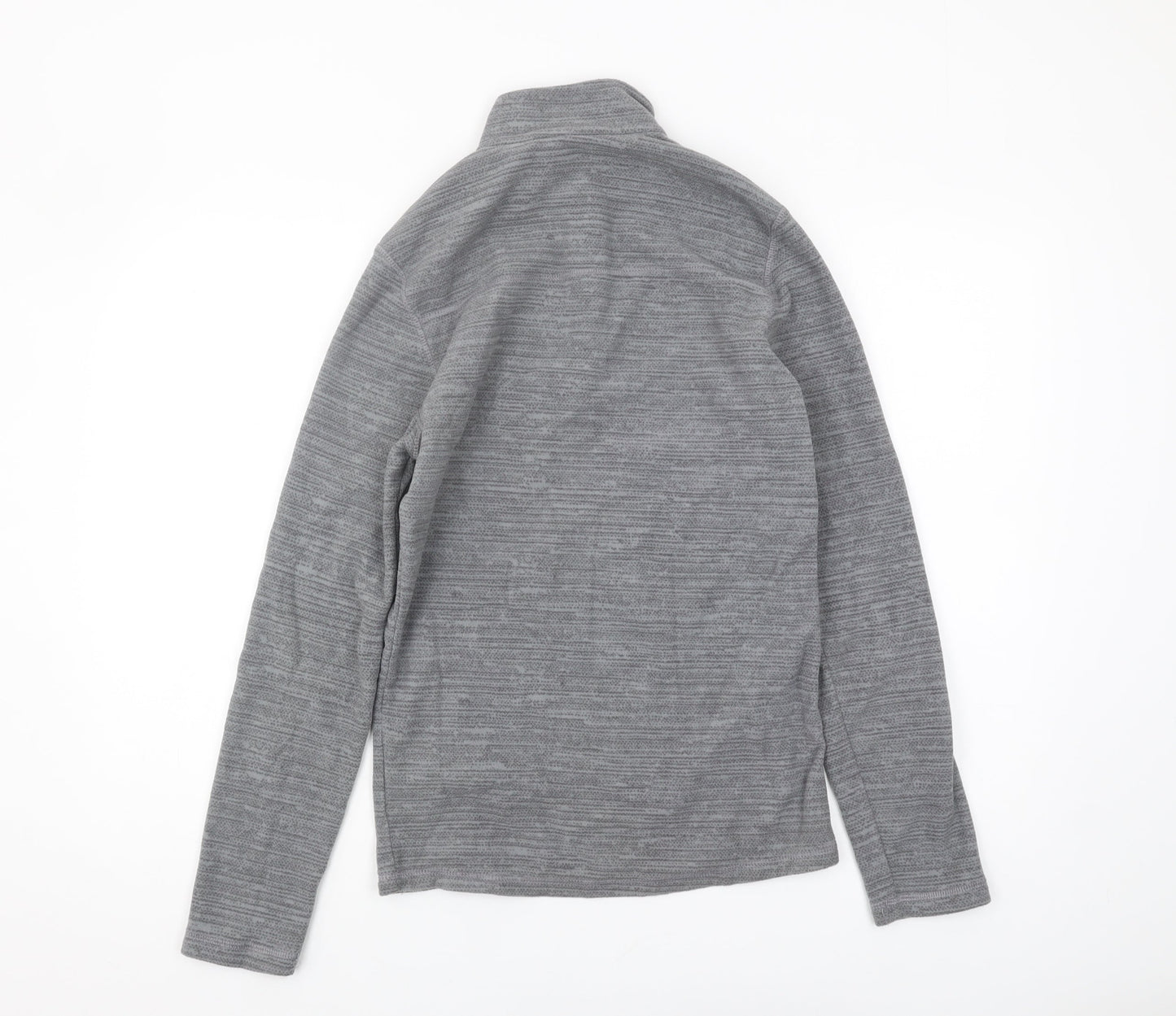 Mens UK Size S DECATHLON Grey 1/4 Zip Sweatshirt