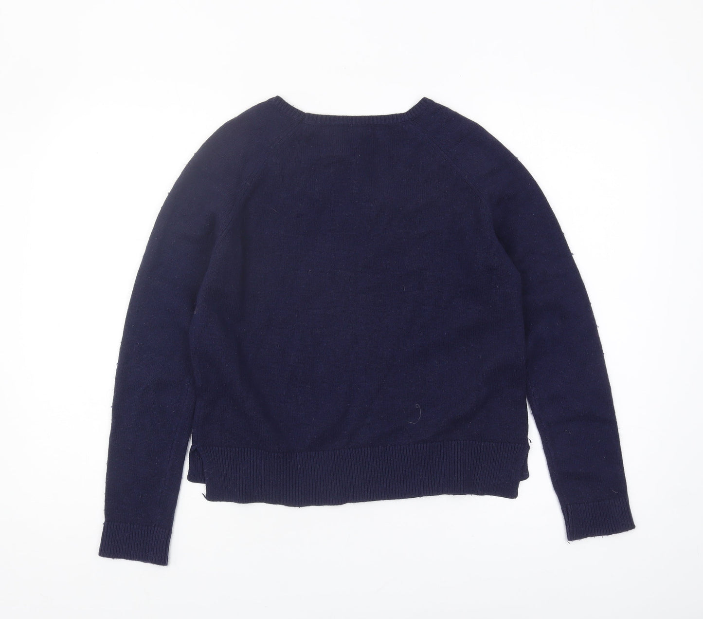 Gap Women's Blue Logo Pullover Jumper, Size S, Crew Neck