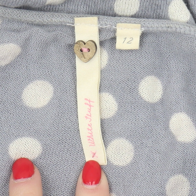 Womens UK Size 12 White Stuff Grey Cardigan Jumper