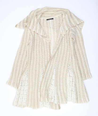 Sita Murt Women's Beige Cardigan Size 10 Relaxed Fit