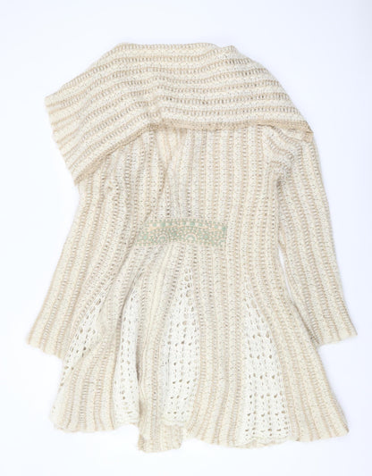 Sita Murt Women's Beige Cardigan Size 10 Relaxed Fit