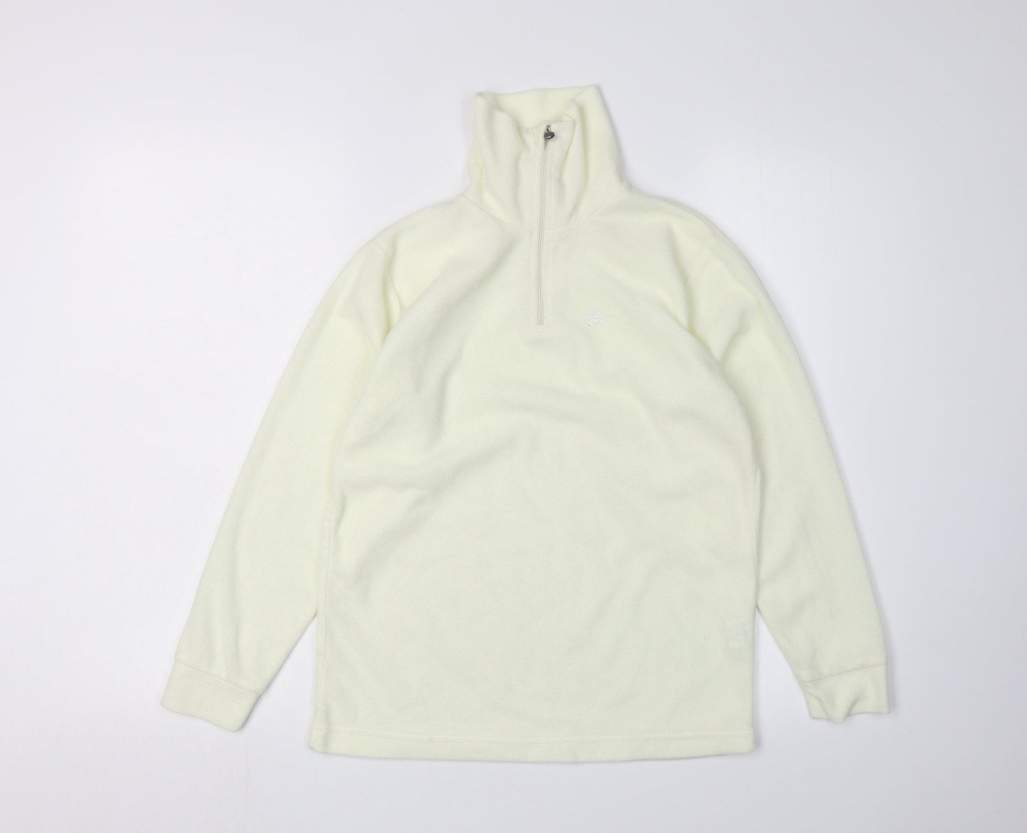 Brekka Ivory 1/4 Zip Fleece Sweatshirt XL