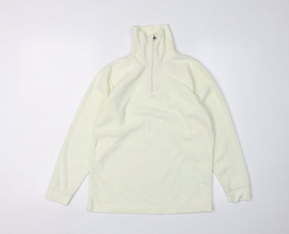 Brekka Ivory 1/4 Zip Fleece Sweatshirt XL