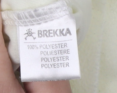 Brekka Ivory 1/4 Zip Fleece Sweatshirt XL