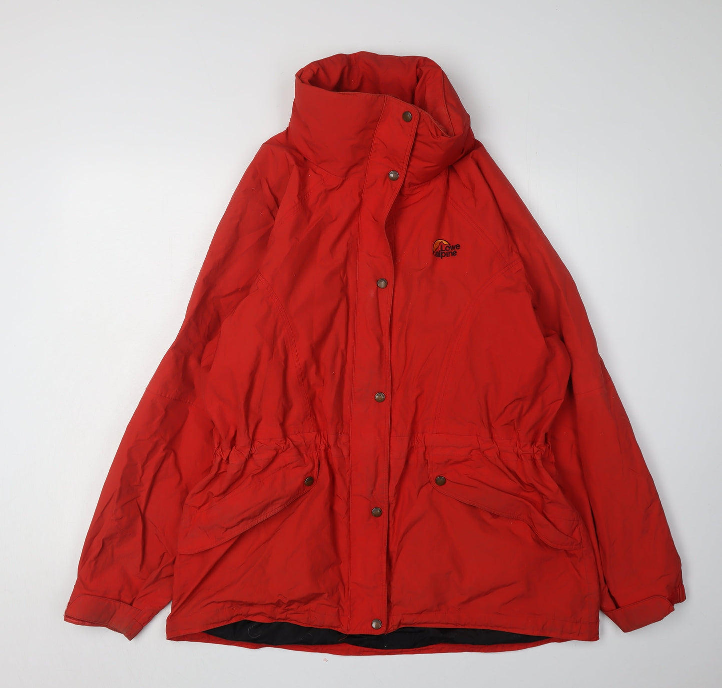 Womens UK Size L Lowe Alpine Red Parka Coat