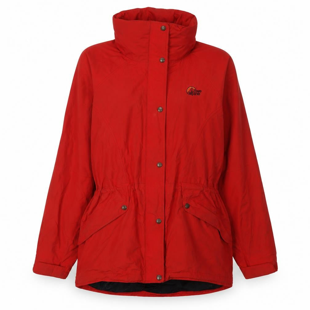 Womens UK Size L Lowe Alpine Red Parka Coat