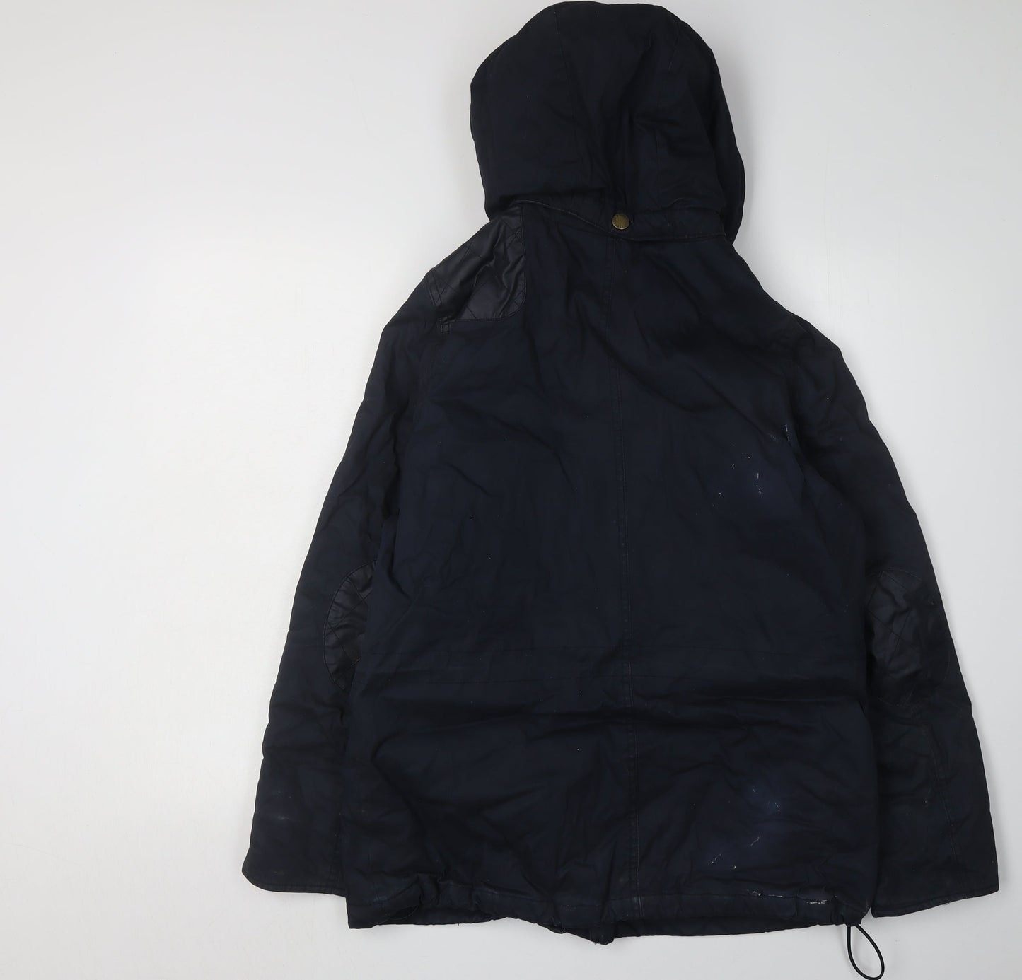 L.O.G.G. Women's Blue Parka Jacket Size 10 Hooded