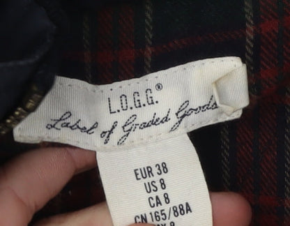 L.O.G.G. Women's Blue Parka Jacket Size 10 Hooded