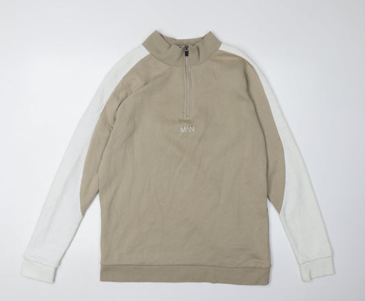 Mens UK Size L BoohooMAN Beige  Sweatshirt