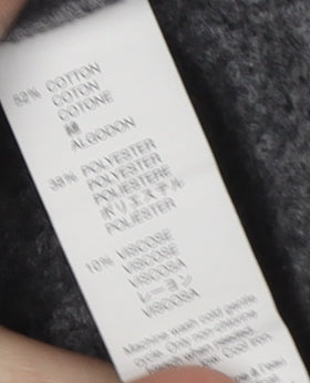 Gap Women's Grey Pullover Hoodie S - Logo, Casual, Comfy