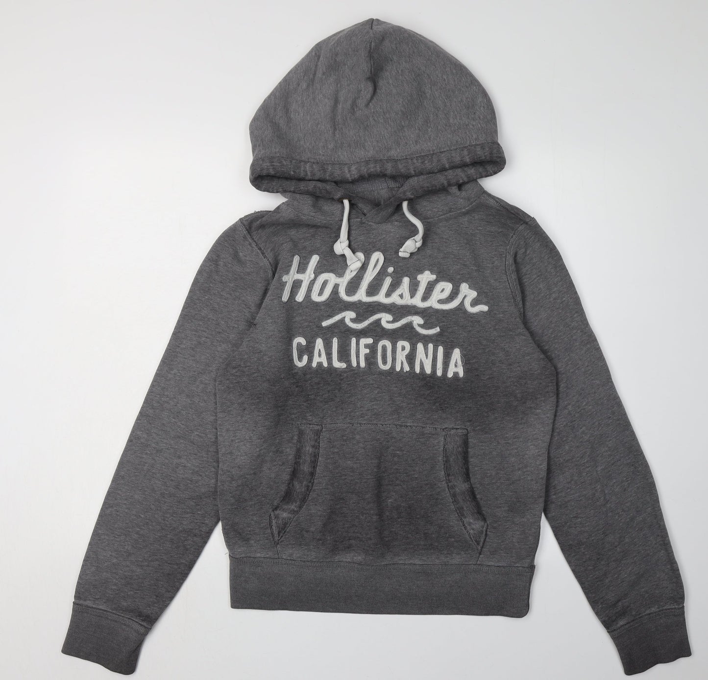 Hollister Women's Grey Pullover Hoodie Size S