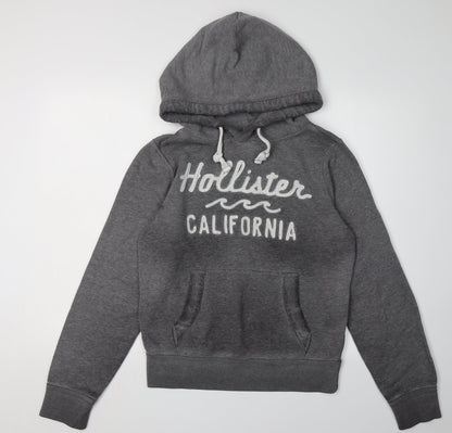 Hollister Women's Grey Pullover Hoodie Size S