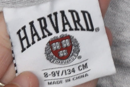 Harvard Girls Grey Hoodie, 8-9 Years, College Pullover