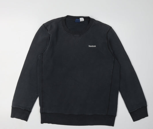 Mens UK Size S Reebok Black Pullover Sweatshirt