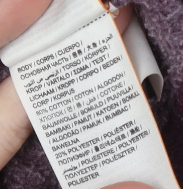 Superdry Purple Full Zip Hoodie XS Unisex Hooded Lined