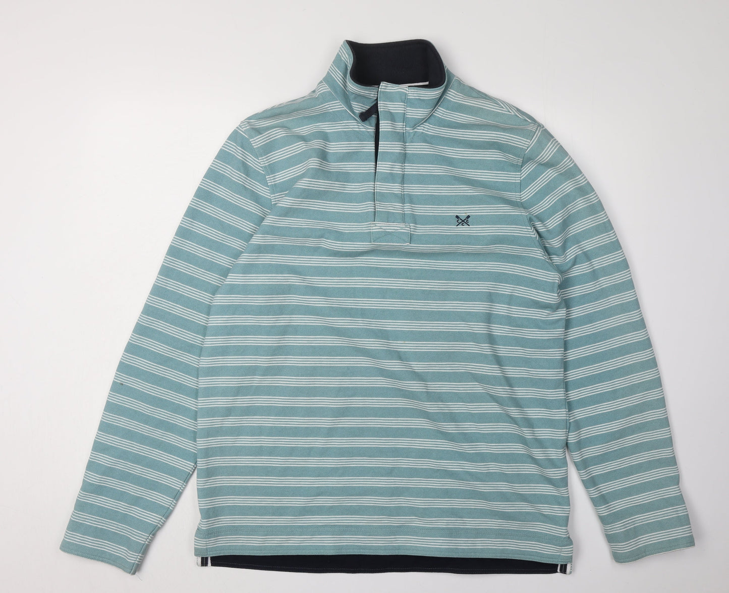Mens UK Size M Crew Clothing Company Green Pullover Sweatshirt