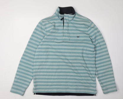 Mens UK Size M Crew Clothing Company Green Pullover Sweatshirt