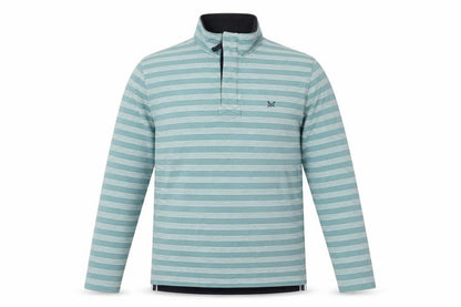 Crew Clothing Green Striped Pullover Sweatshirt M