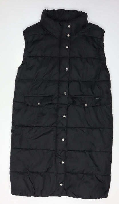 b.young Women's Black Puffer Waistcoat Size 16